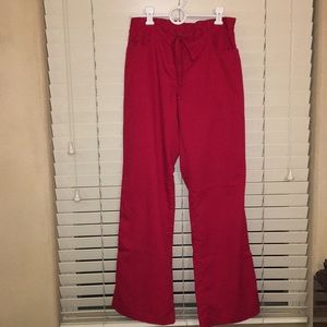 Greys anatomy red scrub pants